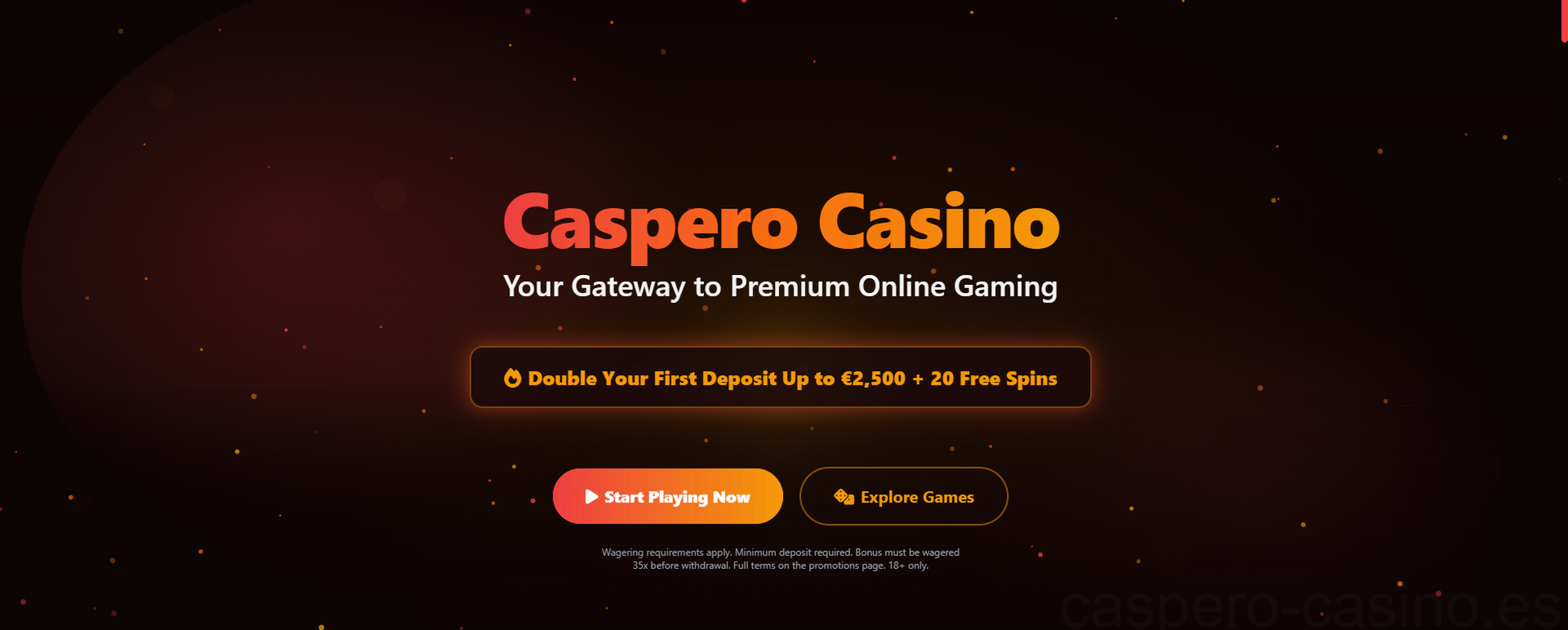 Caspero Casino Bienvenida
